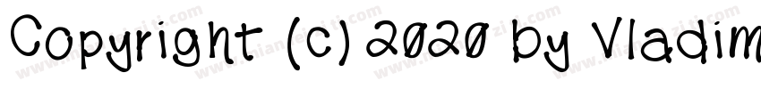 Copyright (c) 2020 by Vladimir Niko字体转换
